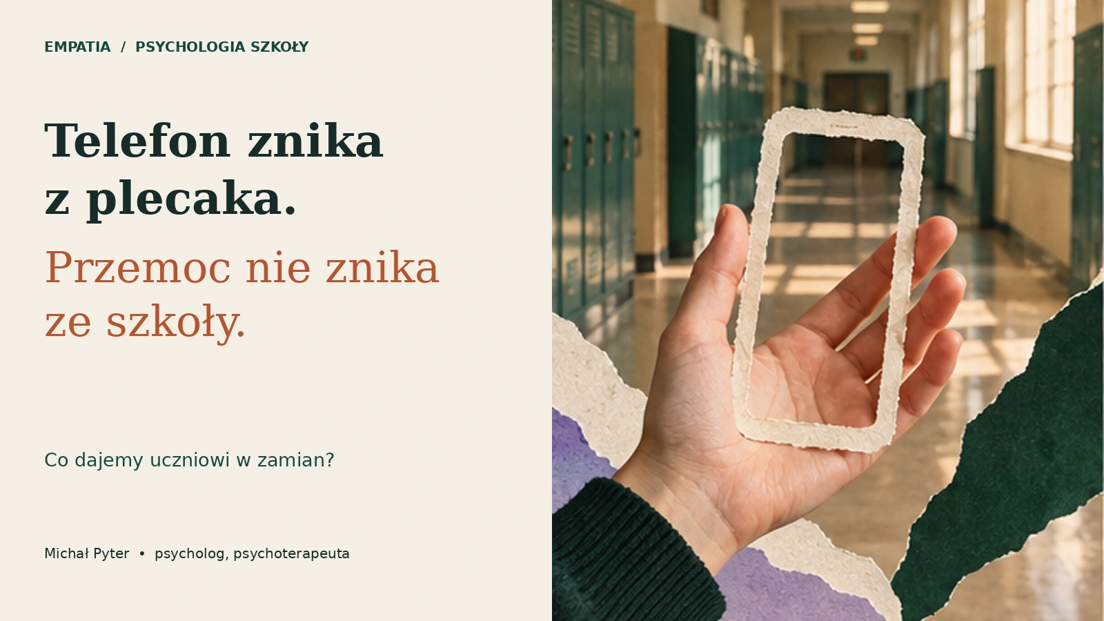 Telefon znika z plecaka. Przemoc nie znika ze szkoły